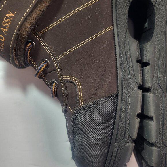 US Polo ASSN Connor Men's Brown Boots Size 4 - Picture 11 of 13